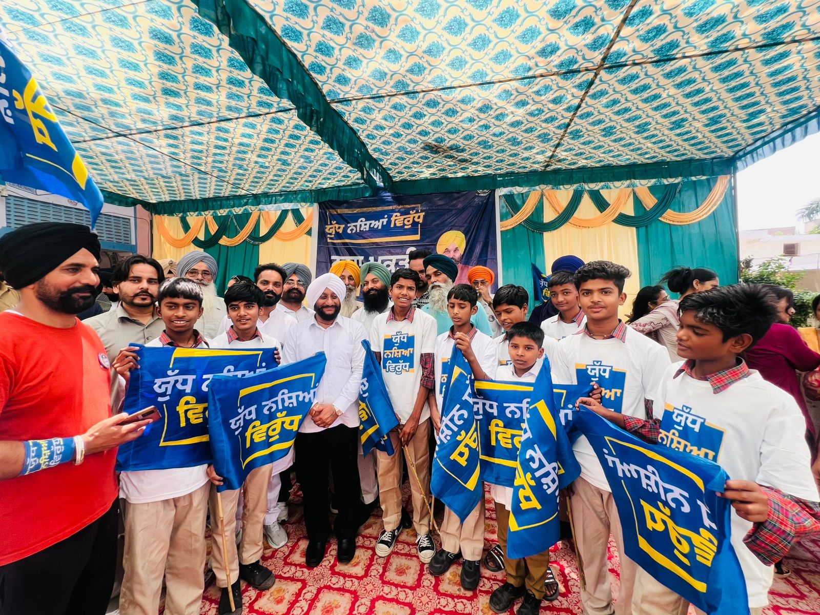 ਵਿਧਾਇਕ ਕੁਲਵੰਤ ਸਿੰਘ ਦੀ ਅਗਵਾਈ ਵਿੱਚ ਨਸ਼ਾ ਮੁਕਤੀ ਯਾਤਰਾ ਕੱਢੀ ਗਈ